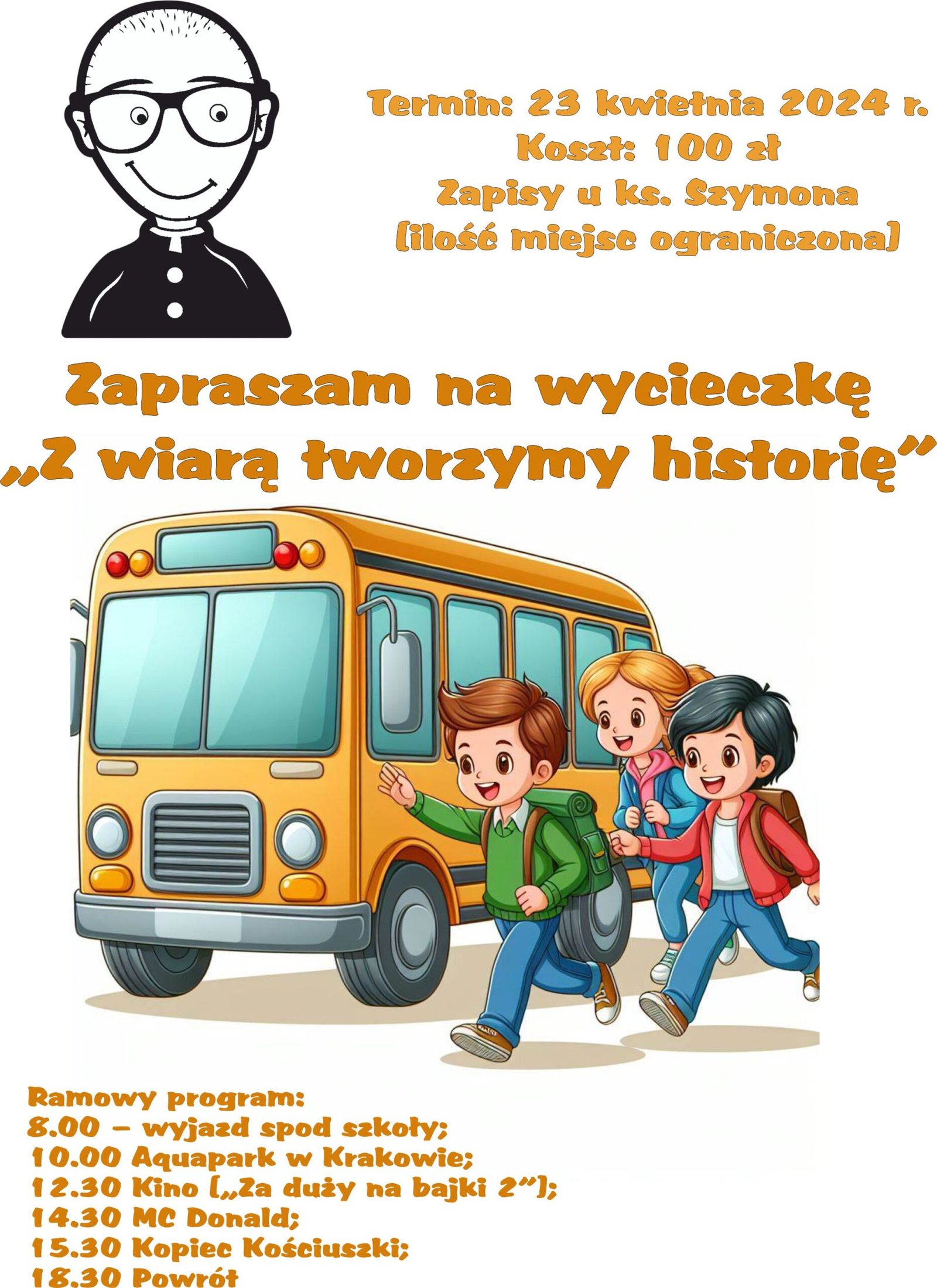 Wiosenna wycieczka dla ministrantów i scholi, oraz dla innych dzieci